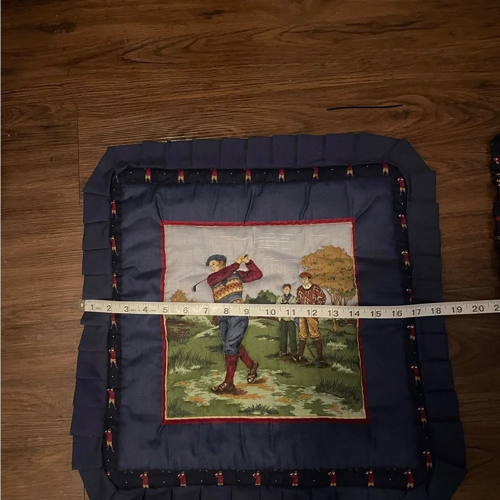 Vintage Golf Themed Decorative Pillows